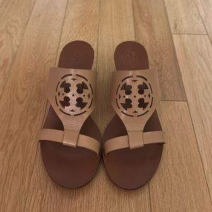 Tory Burch Wedge Leather Sandal